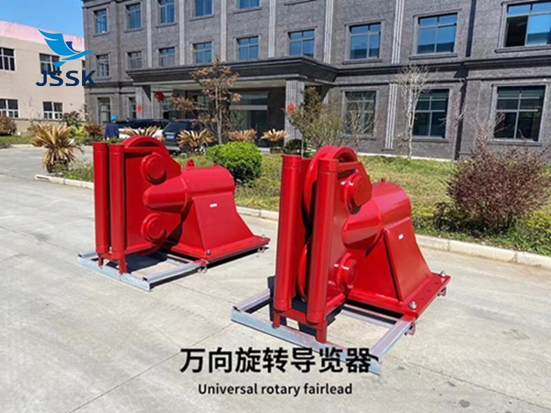 雙滑輪360°旋轉導纜器